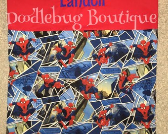 Spiderman nap mat cover