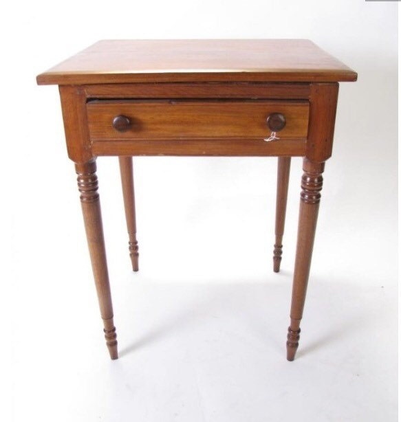 Antique Table Stand Walnut Turned Legs 19d23w30h Haute Juice