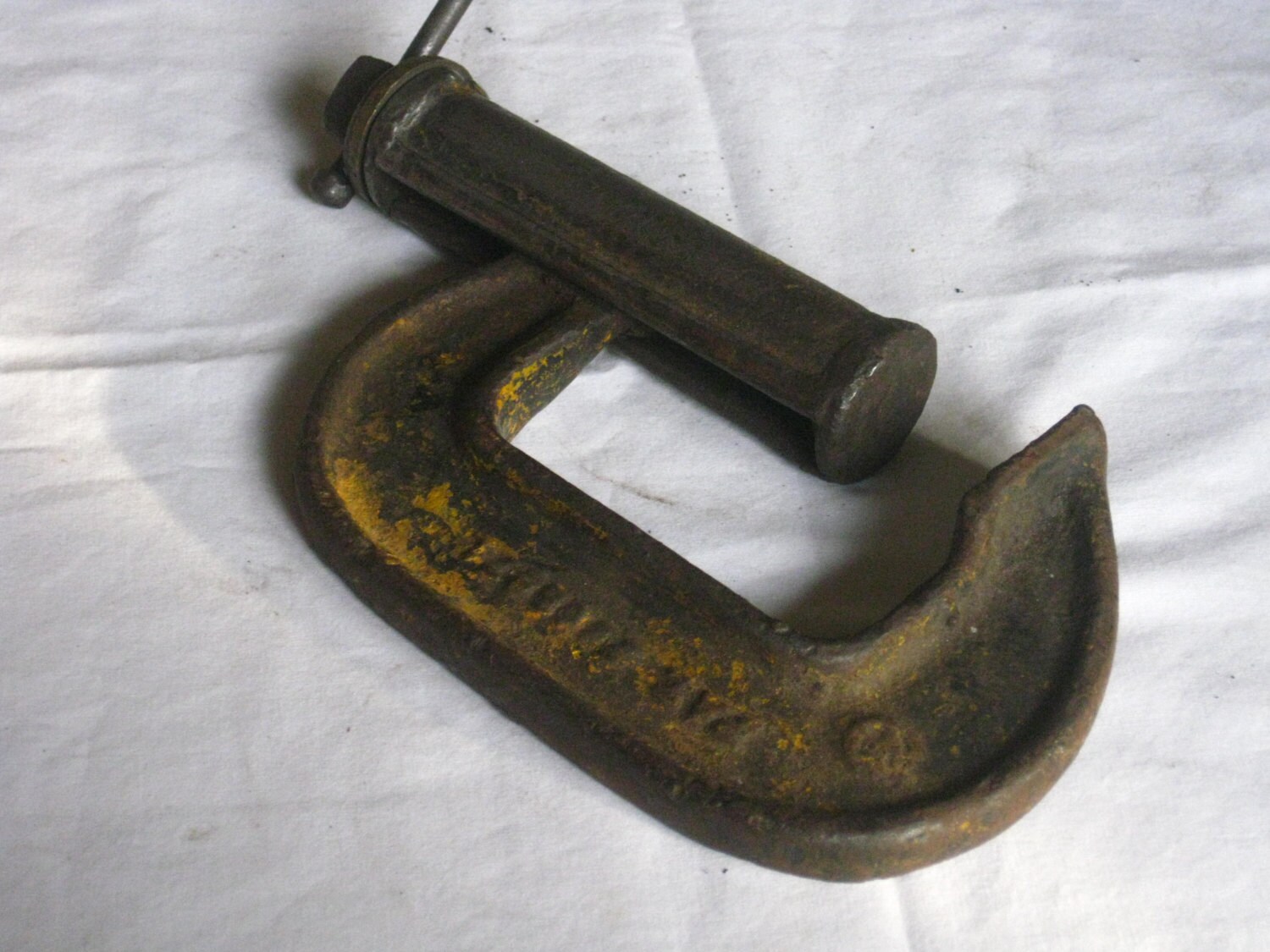 Large Vintage C Clamp Old Heavy Duty Tool Steel Co.