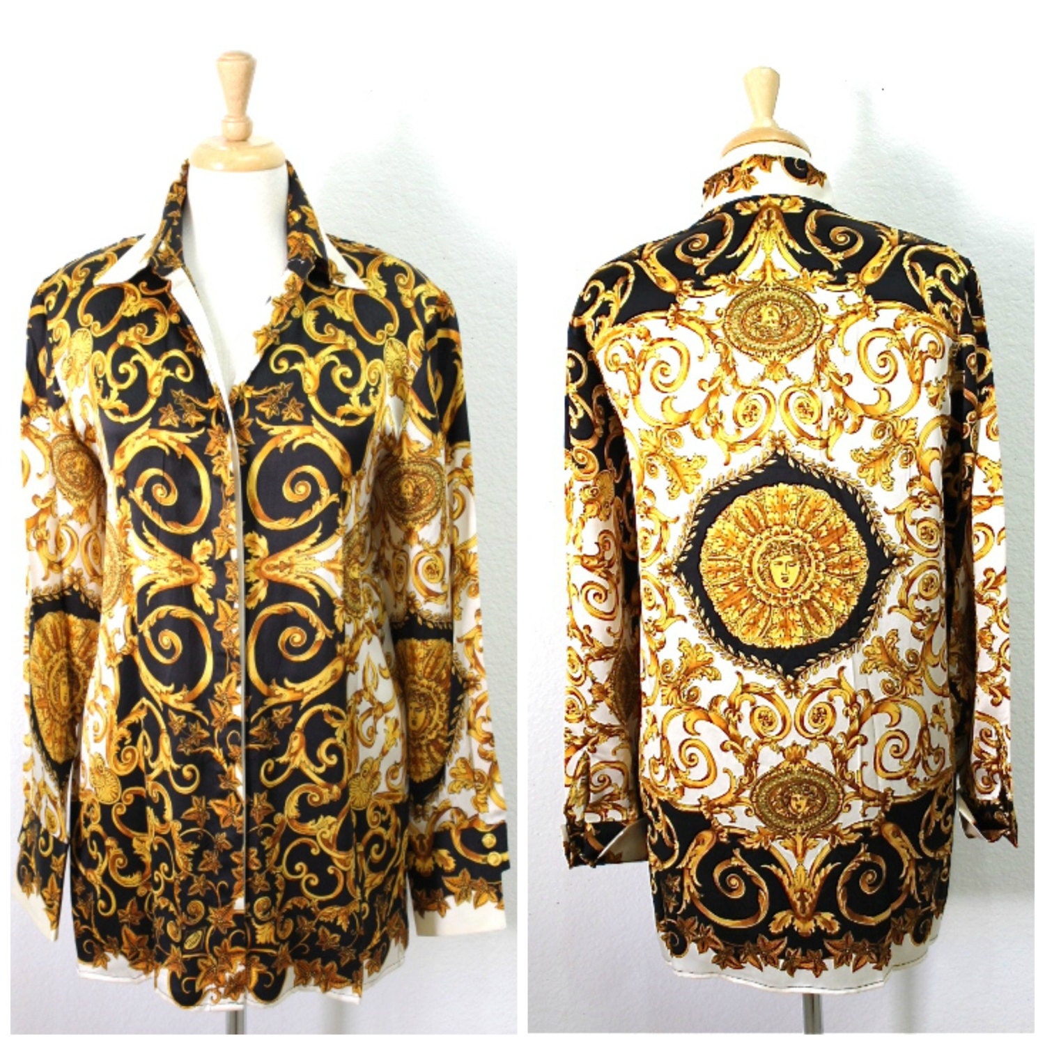 versace look a like blouse