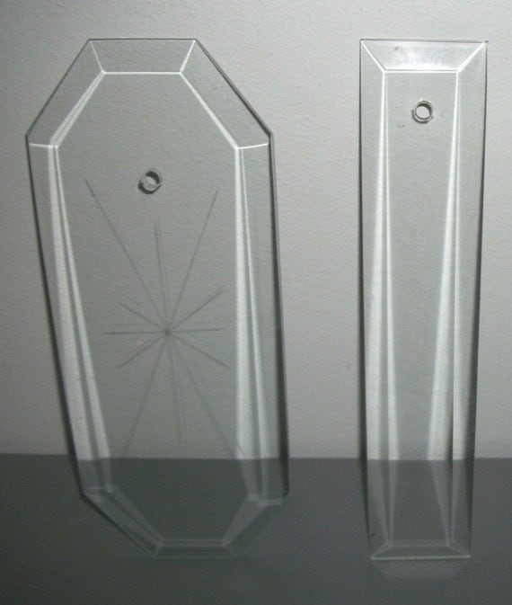 Chandelier Replacement Glass Panels Bevels with by Junkydory