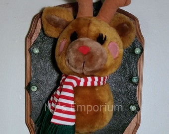 Mounted Rudolph Trophy with Scarf