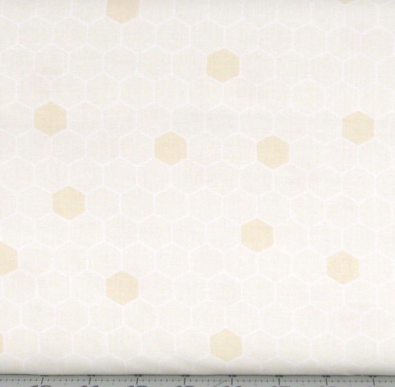 Creamcolored Print Cotton Quilt Fabric for Sale