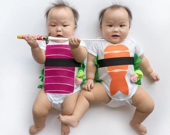 Baby Costume, Baby Halloween Costume, Sushi Costume, Shrimp Sushi Costume, Funny costume, Baby Gift, As Seen on Martha Stewart Show