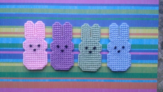Handmade Plastic Canvas Easter Peep Magnets by sweetsolutions