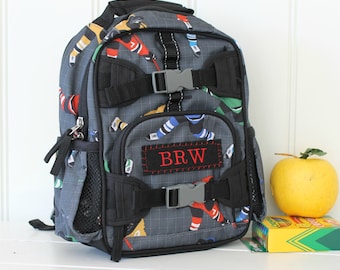 Mini Baby Backpack Pottery Barn (Mini Size) -- Gray Hockey