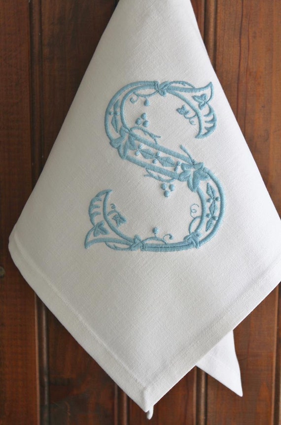 Monogrammed Napkins Monogram Napkin Personalized