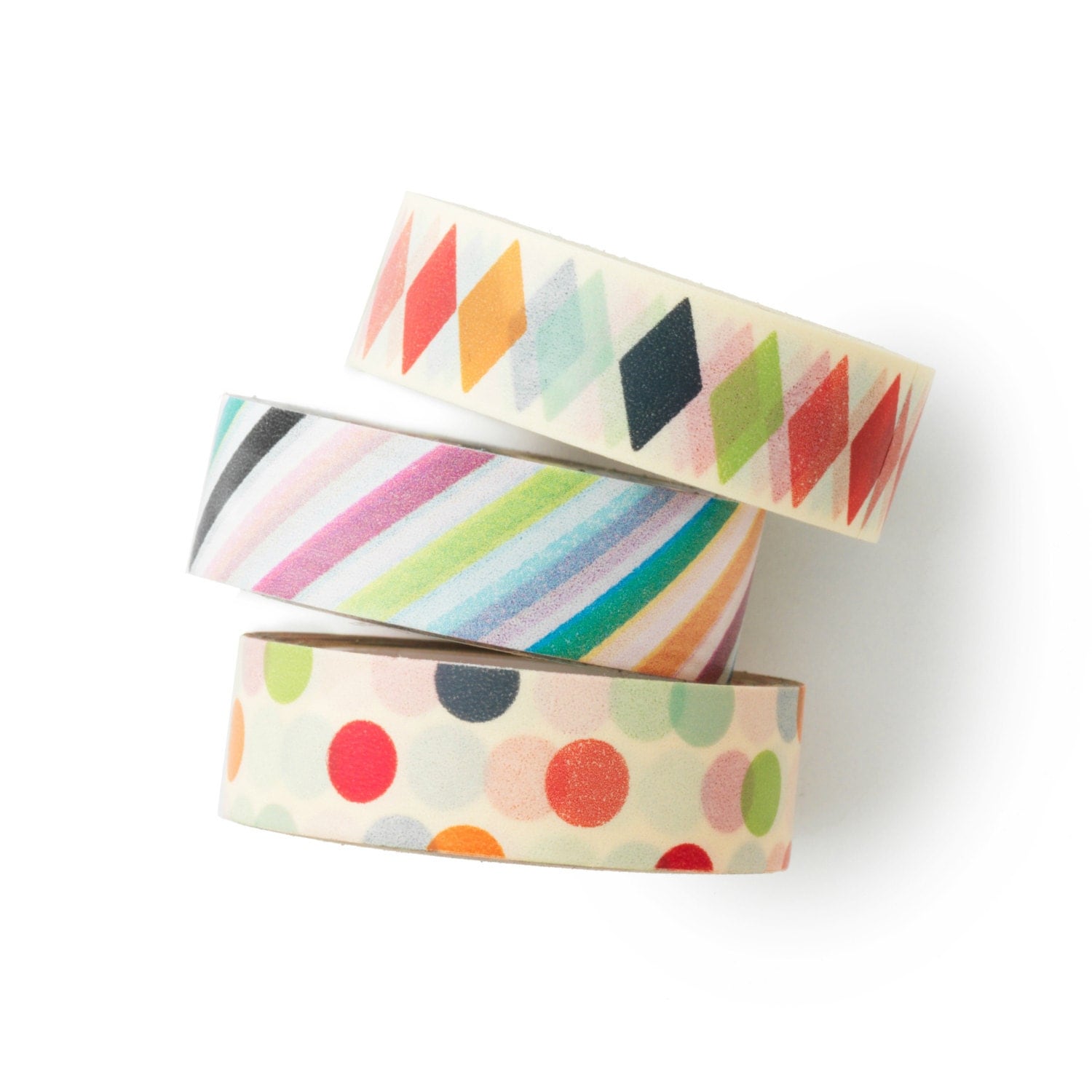 Washi tape 3 set colorful washi set dots
