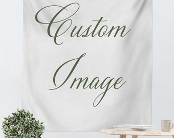 Custom Wall Hanging - Custom Tapestry - Made to Order - Photo Tapestry - Personalized - Custom Wall Tapestry - Vertical Tapestry