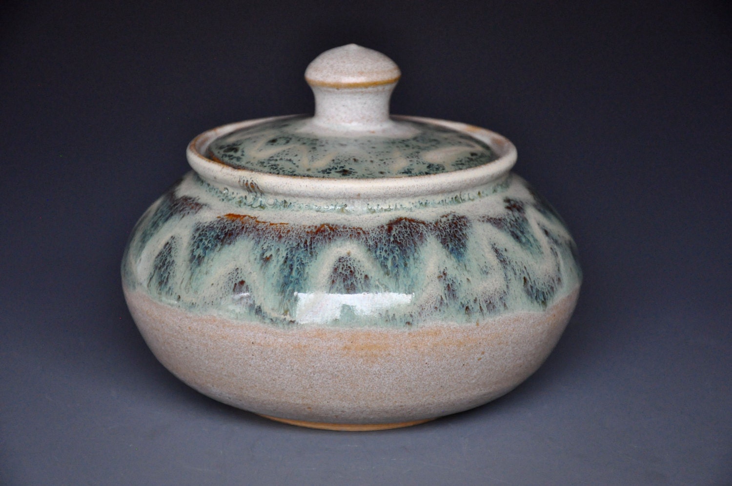 Ceramic Pottery Jar Sugar Bowl Small Ceramic Stoneware Jar A