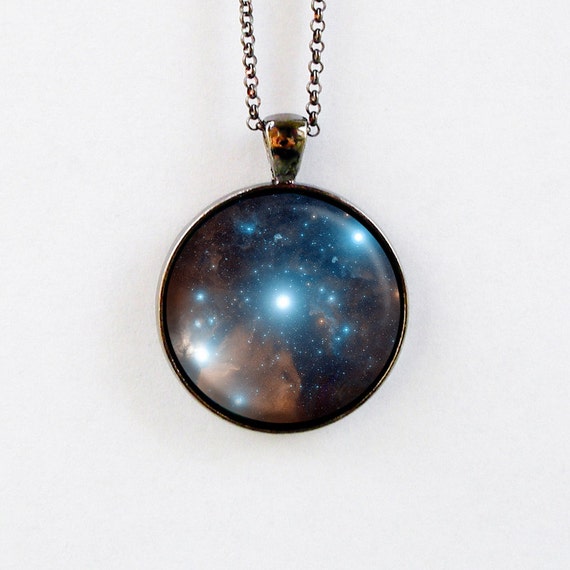 Constellation Necklace Outer Space Jewelry by StarlightBags