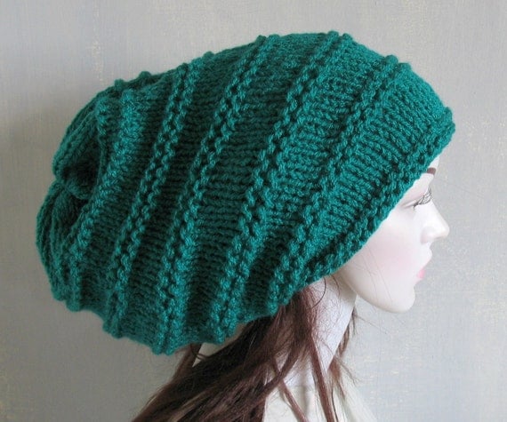 Knitted Dreadlock HatChanky Beanie Large Beanie by ...