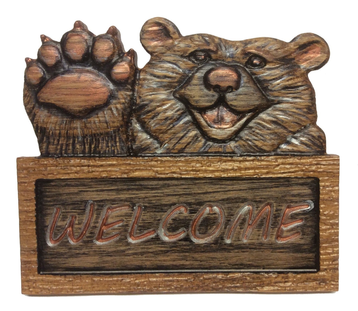 Sign Wooden Bear by PalmerUnionDesign on Etsy