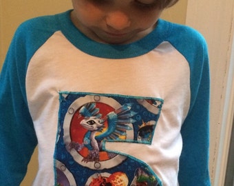 Skylanders Number Birthday Baseball t'shirt