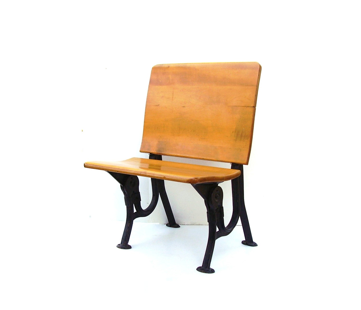 RESERVED for Demi Vintage School Desk Bench Wood Schoolhouse