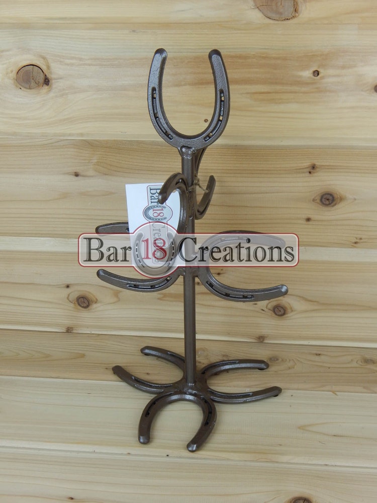 Horseshoe Mug Tree Coffee Mug Rack Coffee Cup Holder by LizzyandMe