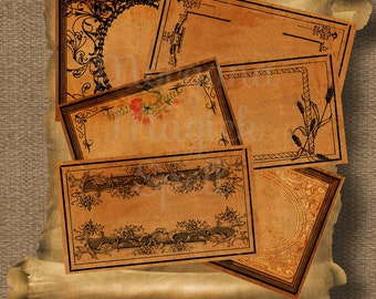 BLANK APOTHECARY LABELS, Magick Potion Ingredient Labels, Herb Labels, Digital Collage Sheets, Wicca, Witchcraft, Spell Ingredient