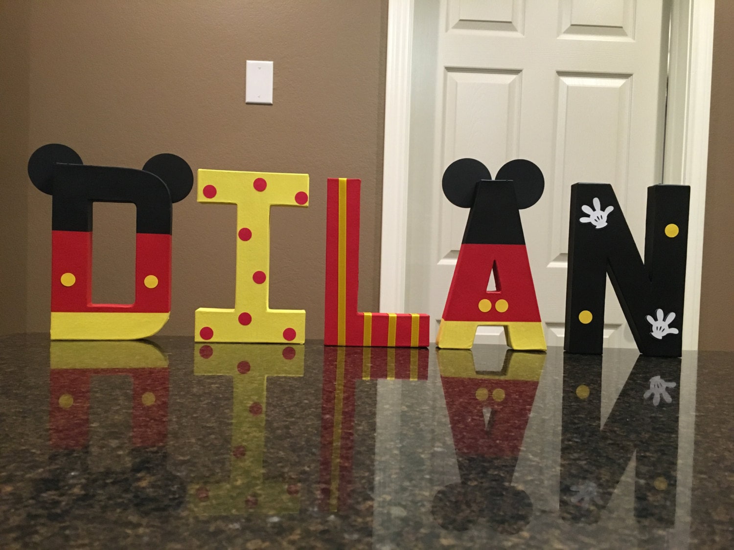 Mickey Mouse Custom Name Letters price is per letter