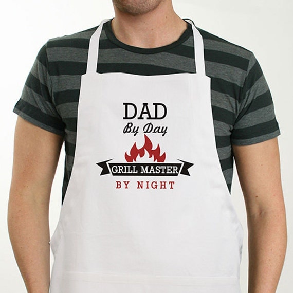 Personalized Grill Master Apron for grill bbq men him dad