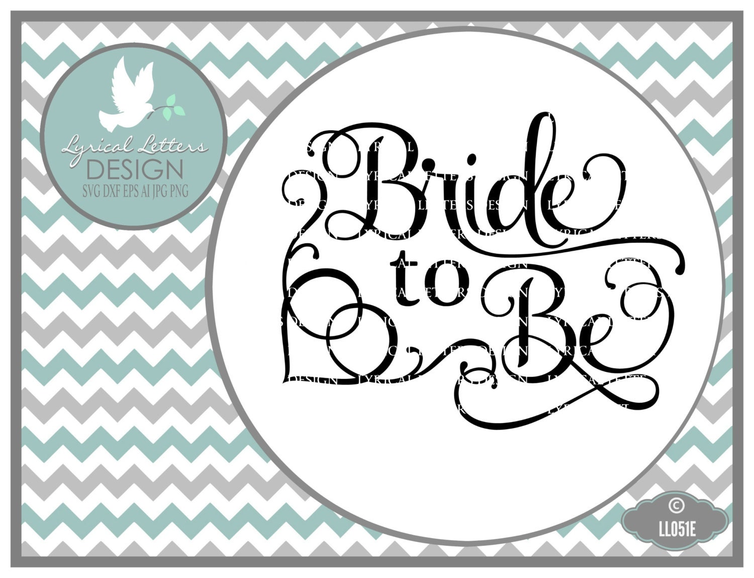 Download Bride To Be Bridal Shower Wedding LL051 E Svg Vector