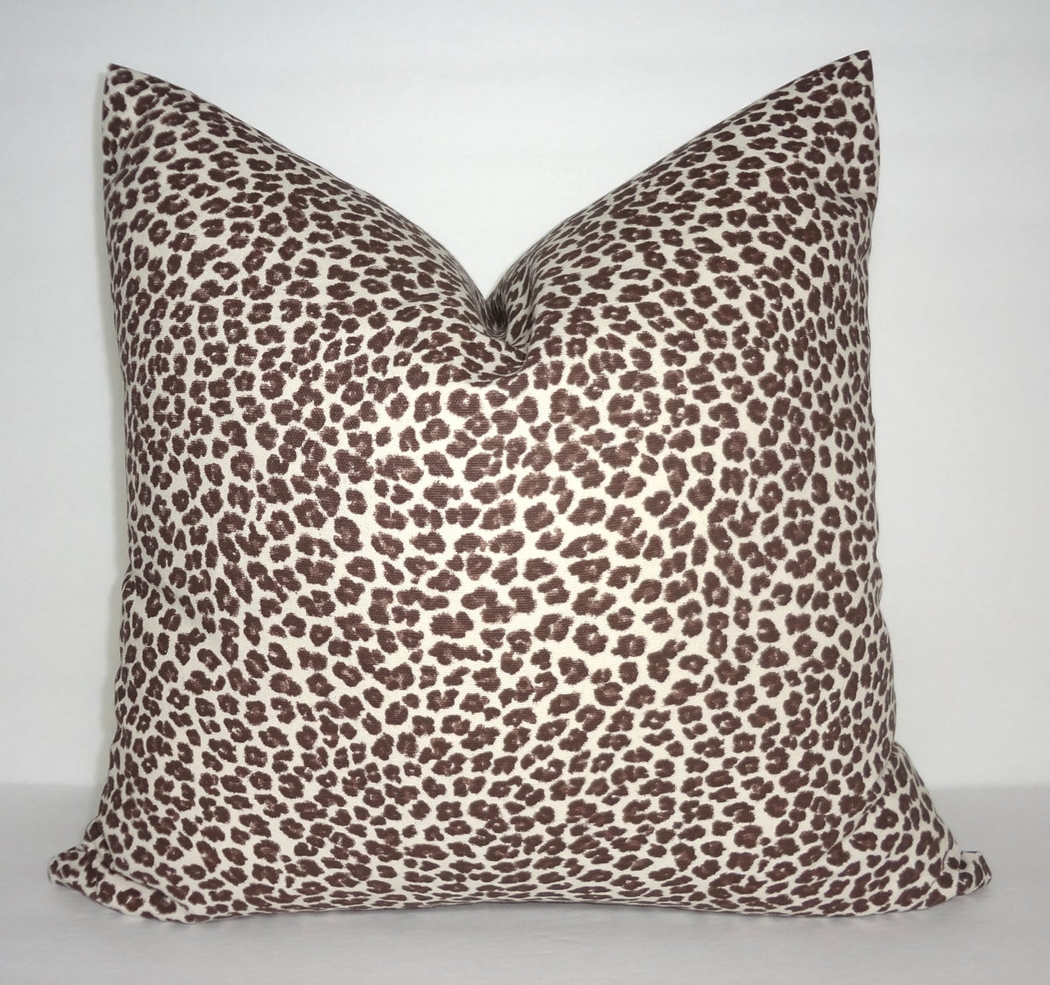 Leopard Animal Print Pillow Cover Decorative Dark Brown