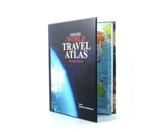 XL Travel Atlas - Book Safe Secret Storage Hollow Book
