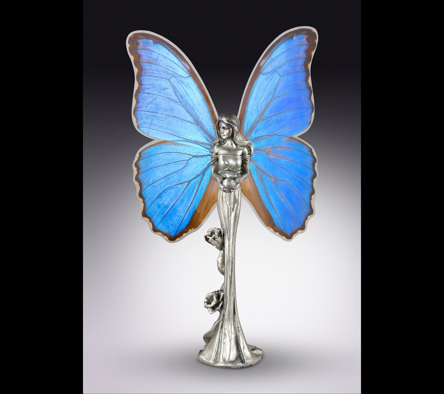 butterfly fairy statue