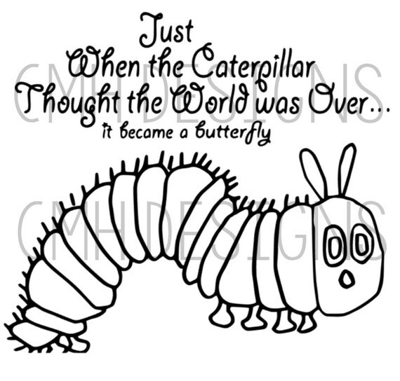 Hungry Caterpillar Quote Silhouette Cameo STUDIO.3 File
