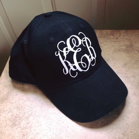Vinyl monogram hat
