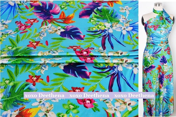 stretchy silk material