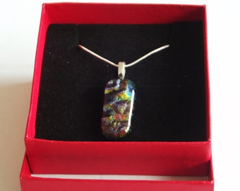 Dichroic Fused Glass Pendant