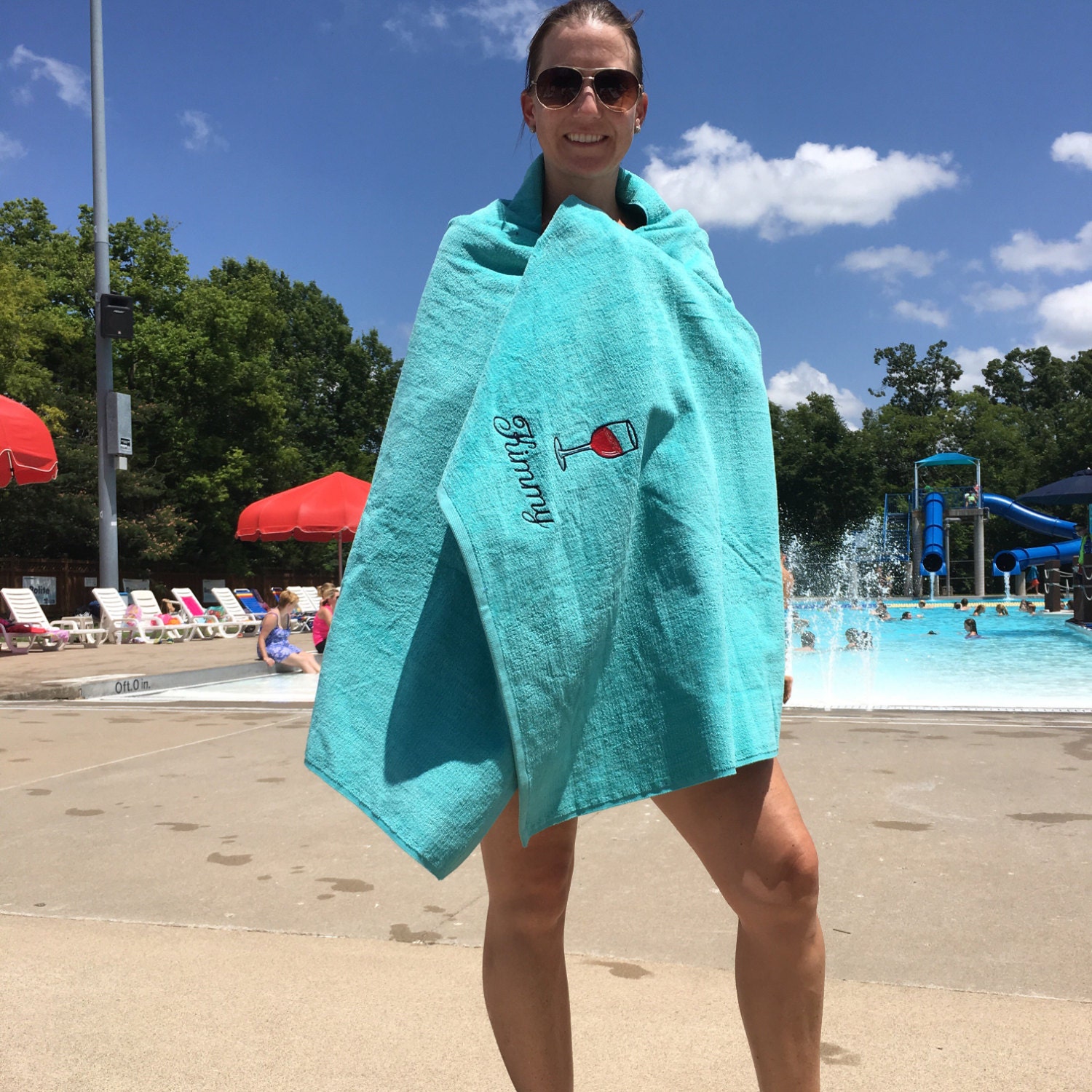 Personalized beach towel pool towel monogrammed towels