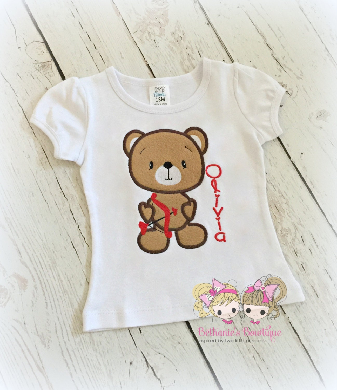 pink teddy bear shirt