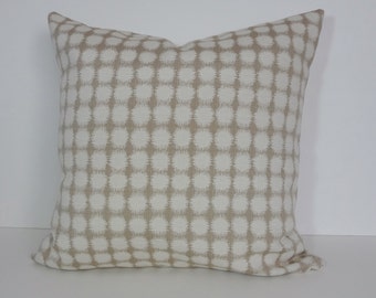 Decorative Pillow Cover, Tan, Beige Pillow Cushion Cover, 20 x 20
