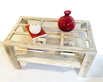 Custom Upcycled Solid Reclaimed Wood Coffee Table