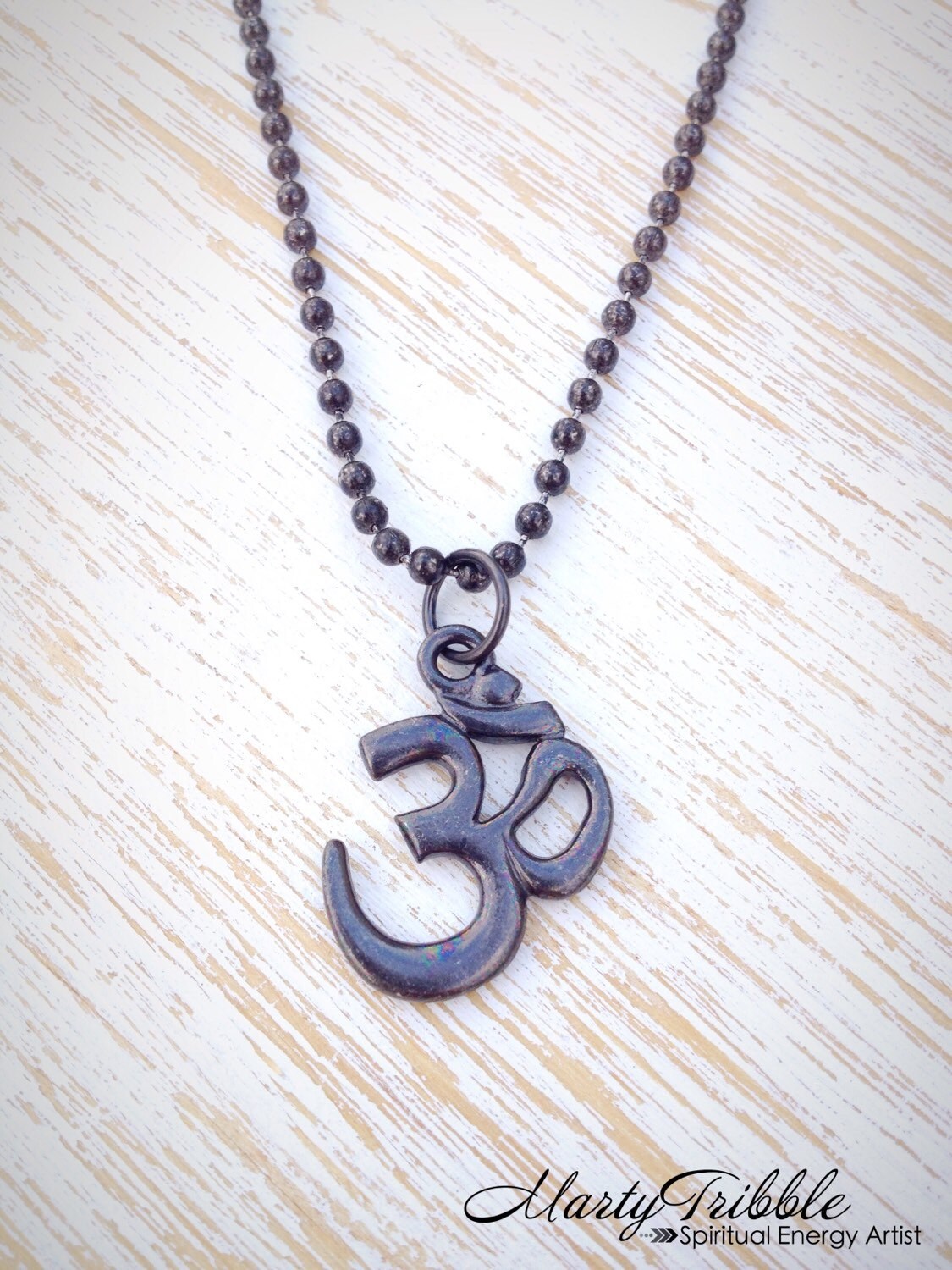 Om Necklace Ohm Necklace Yoga Necklace Om Charm Necklace