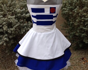 R2D2 costume apron dress