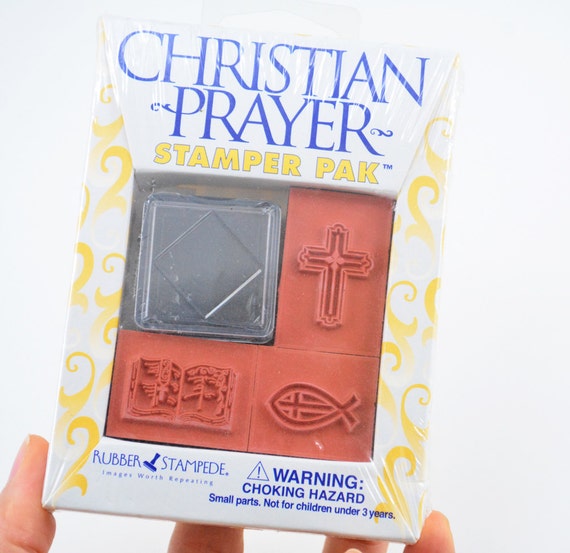 Rubber Stamp Christian Prayer Ruber Stamp Set