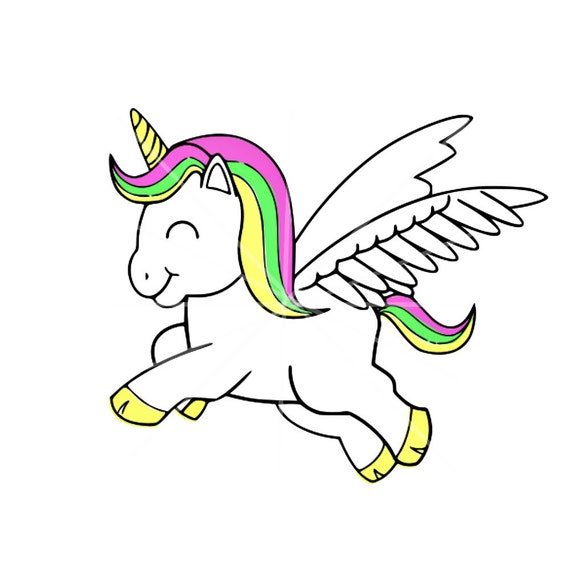 Download SVG Colorful Unicorn DXF Summer Summer Colors