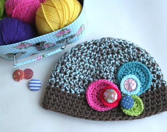 CROCHET PATTERN, crochet baby hat pattern, Vintage inspired baby beanie crochet baby hat pattern (46) sizes Instant download