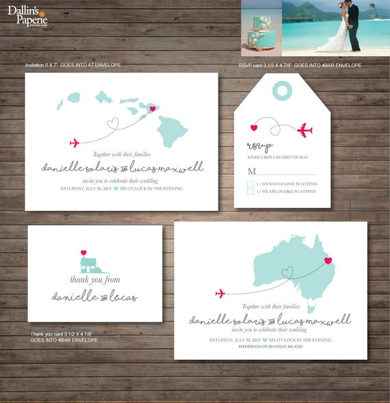 Wedding Invitations Destination Wedding 7