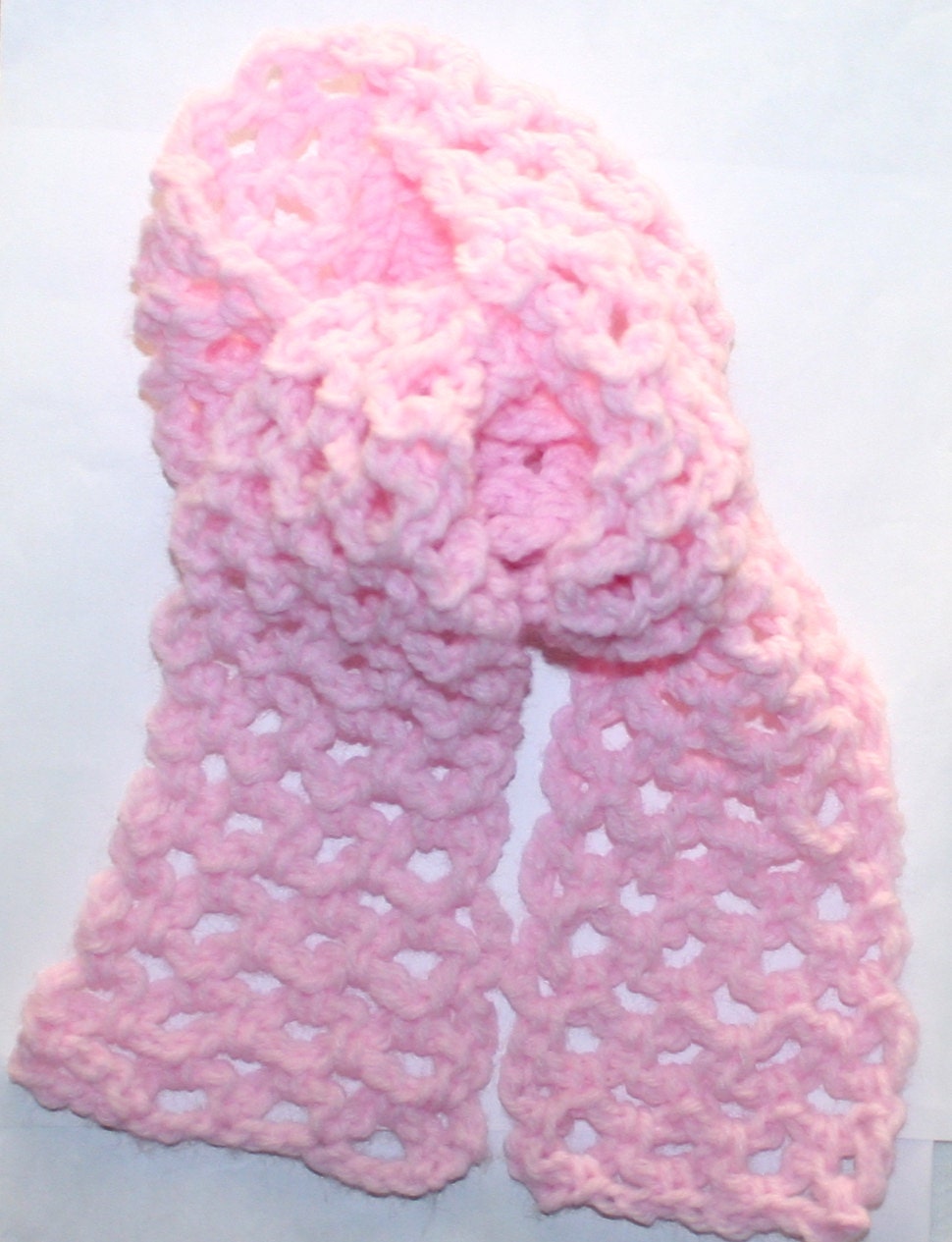 Crochet Easy Child Scarf Pattern Boy Girl Airy by ...