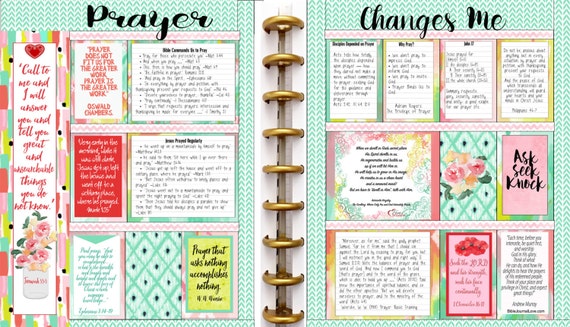 Editable Bible Journalling Planner Kit Printables Planner
