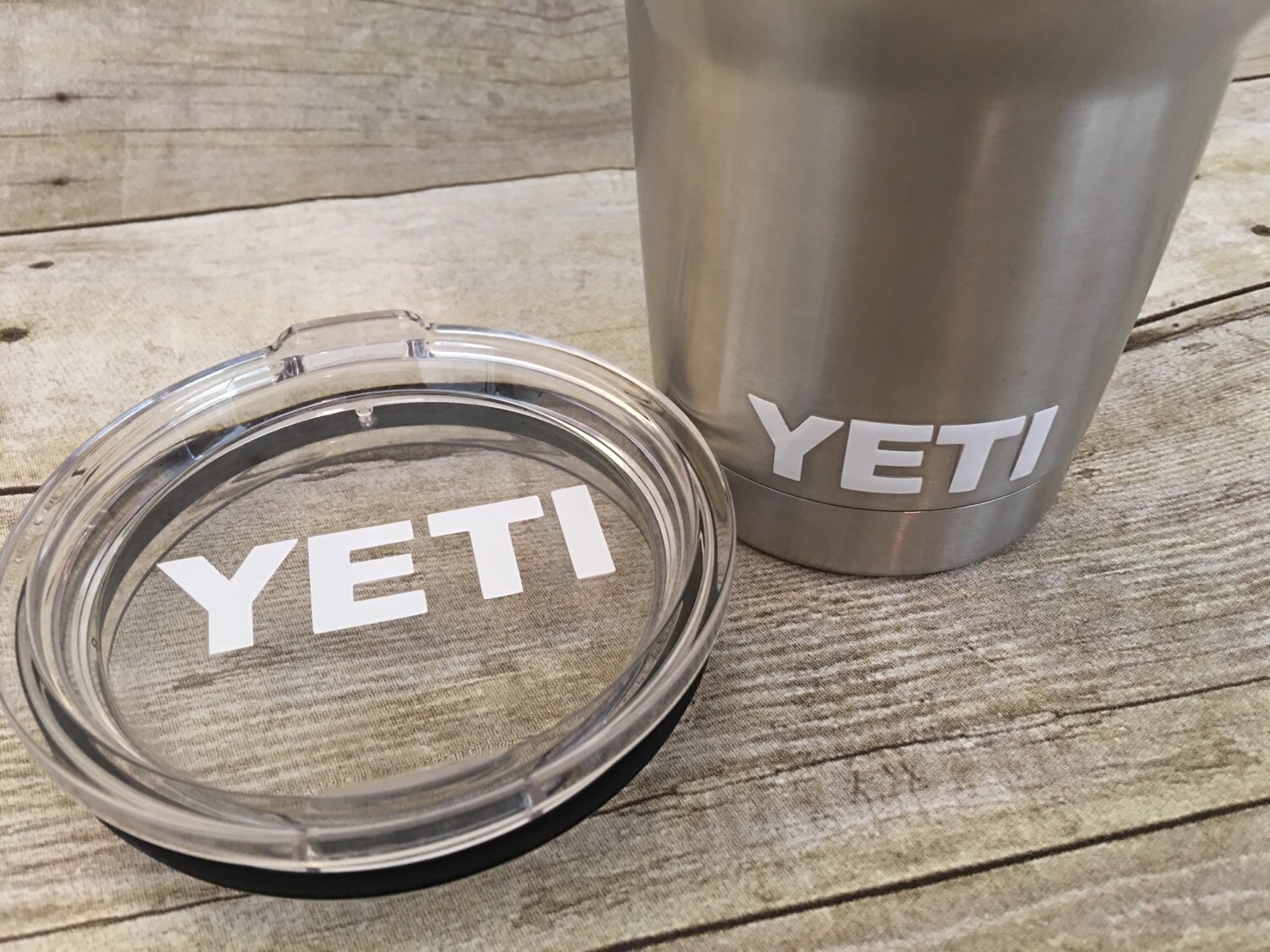 Yeti Decal Lid Set for 20 oz or 30oz Yeti Rambler SHIPS FAST