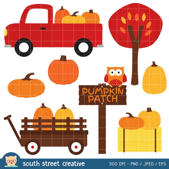 SALE Pumpkin Patch Fall Autumn Truck Cute by ...