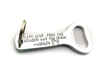 Bottle Opener, Custom Bottle Opener, Gift For Dad, Father's Day, Christmas Gift For Dad