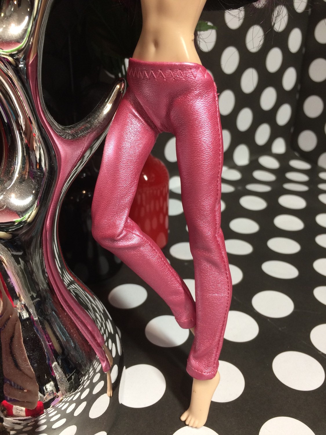 pink stretch pants