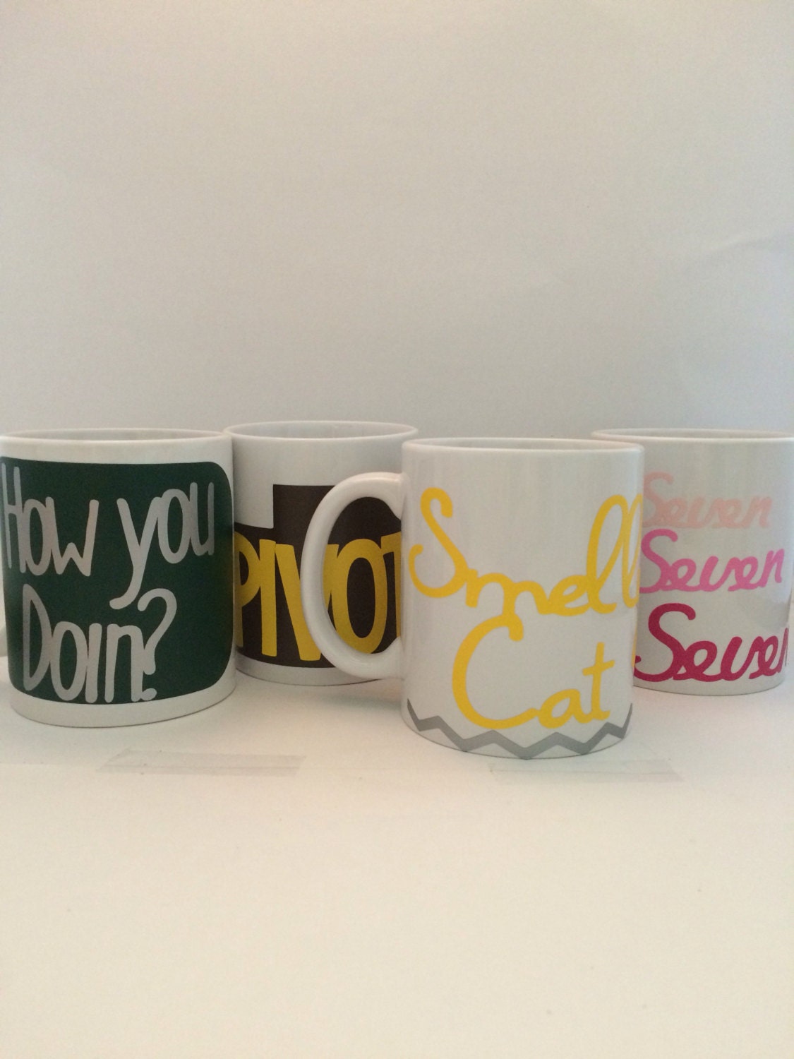 Friends Mug Set by LoveStruckCreations on Etsy