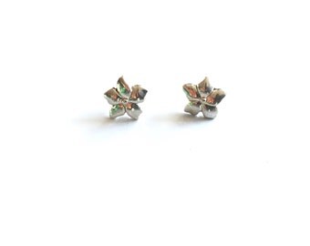 Stud Earrings - Forget-me-not Flowers - Sterling Silver