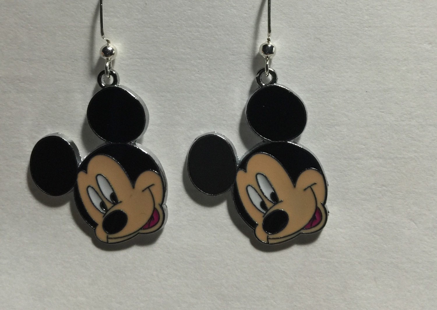 Mickey Mouse Earrings by JewelryandStuffbyLis on Etsy